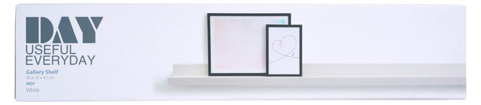 Billedhylde hvid 50 x 10 cm - DAY
