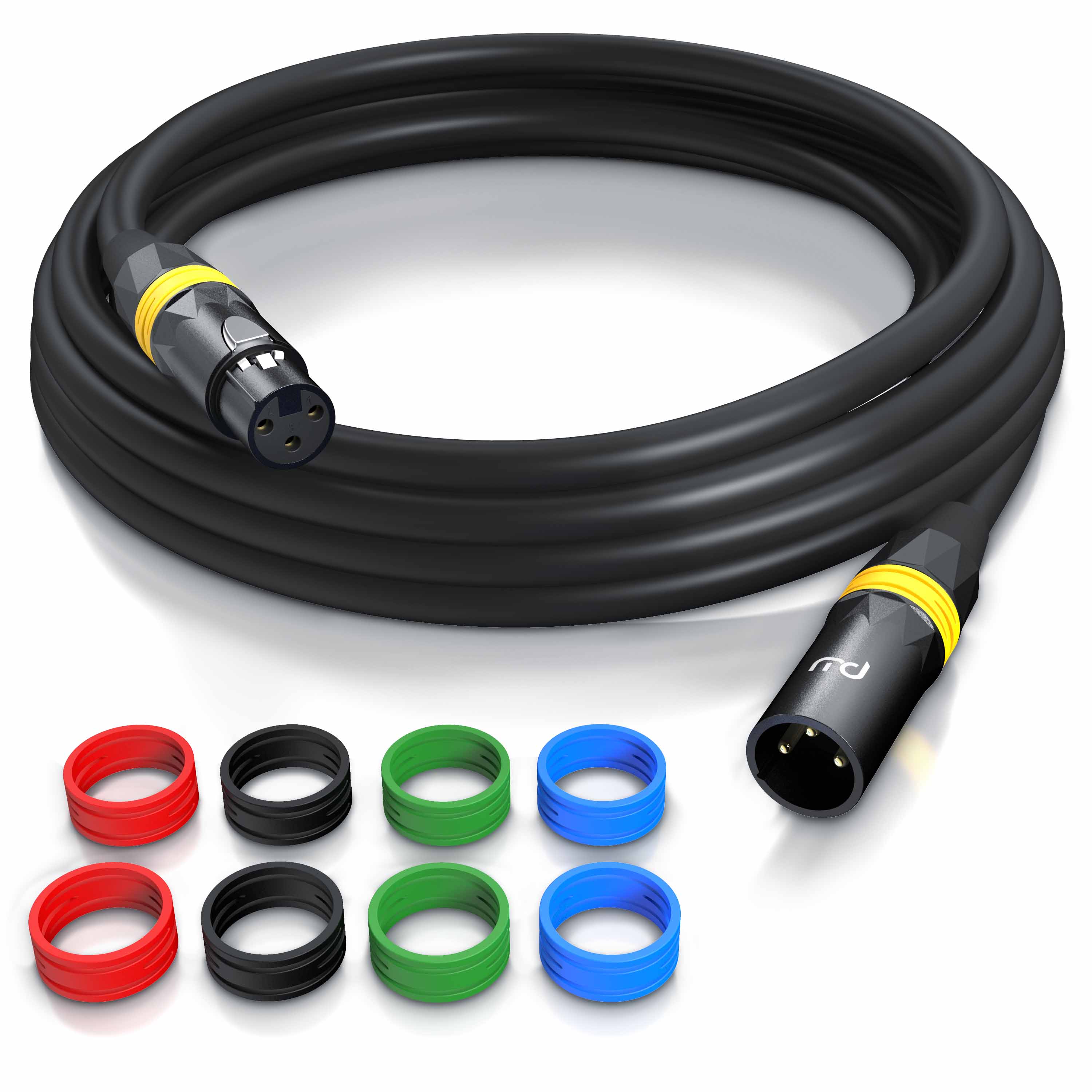 Primewire XLR Audio Kabel, XLR Stecker zu Buchse, NF-Audiokabel - 3m