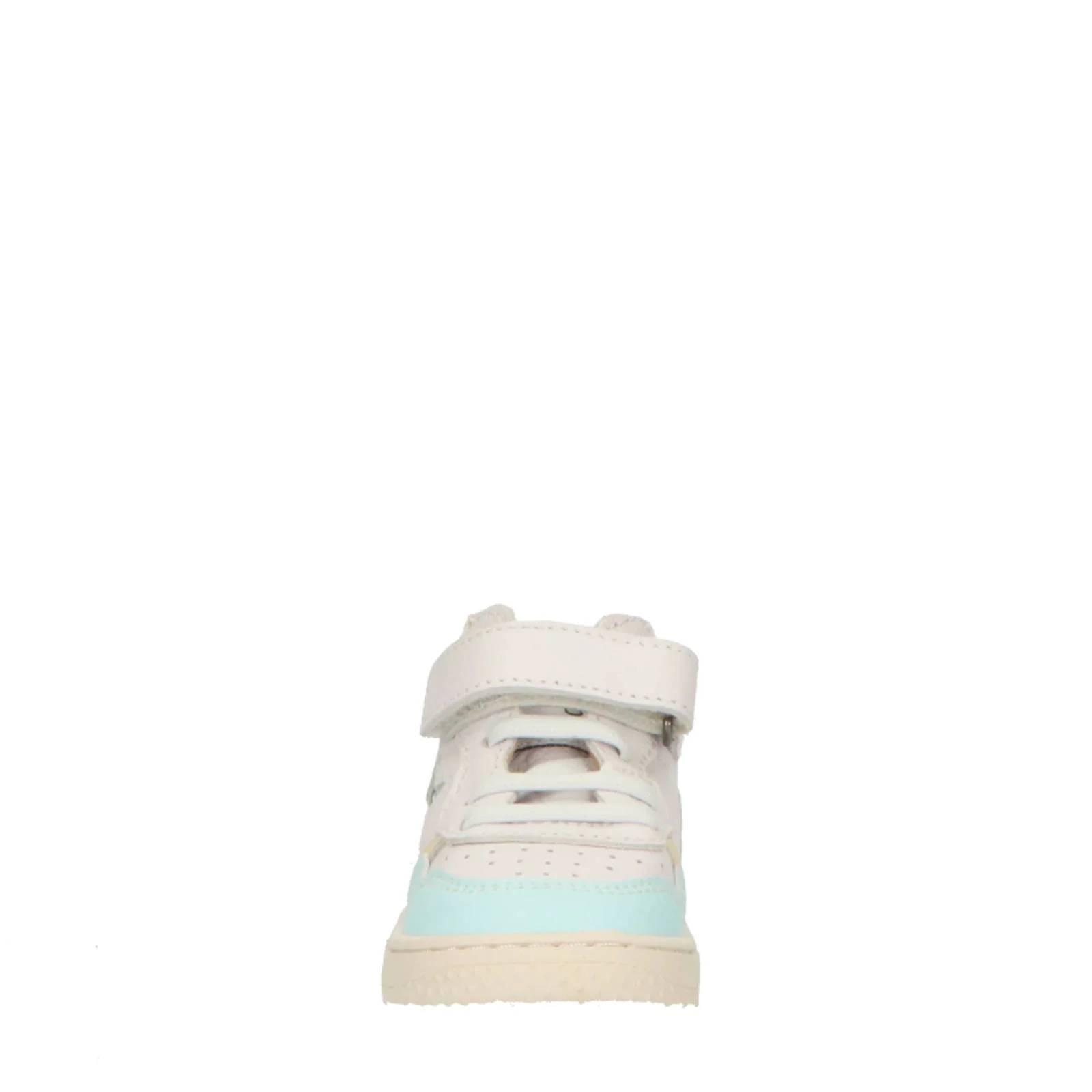 Shoesme leren sneakers wit/blauw/roze