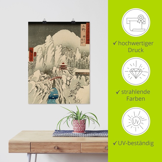 Artland Poster »Der Haruna Berg im Schnee« Berge 1 Stk. tlg. als Leinwandbild, Wandaufkleber oder Poster in versch. Grössen