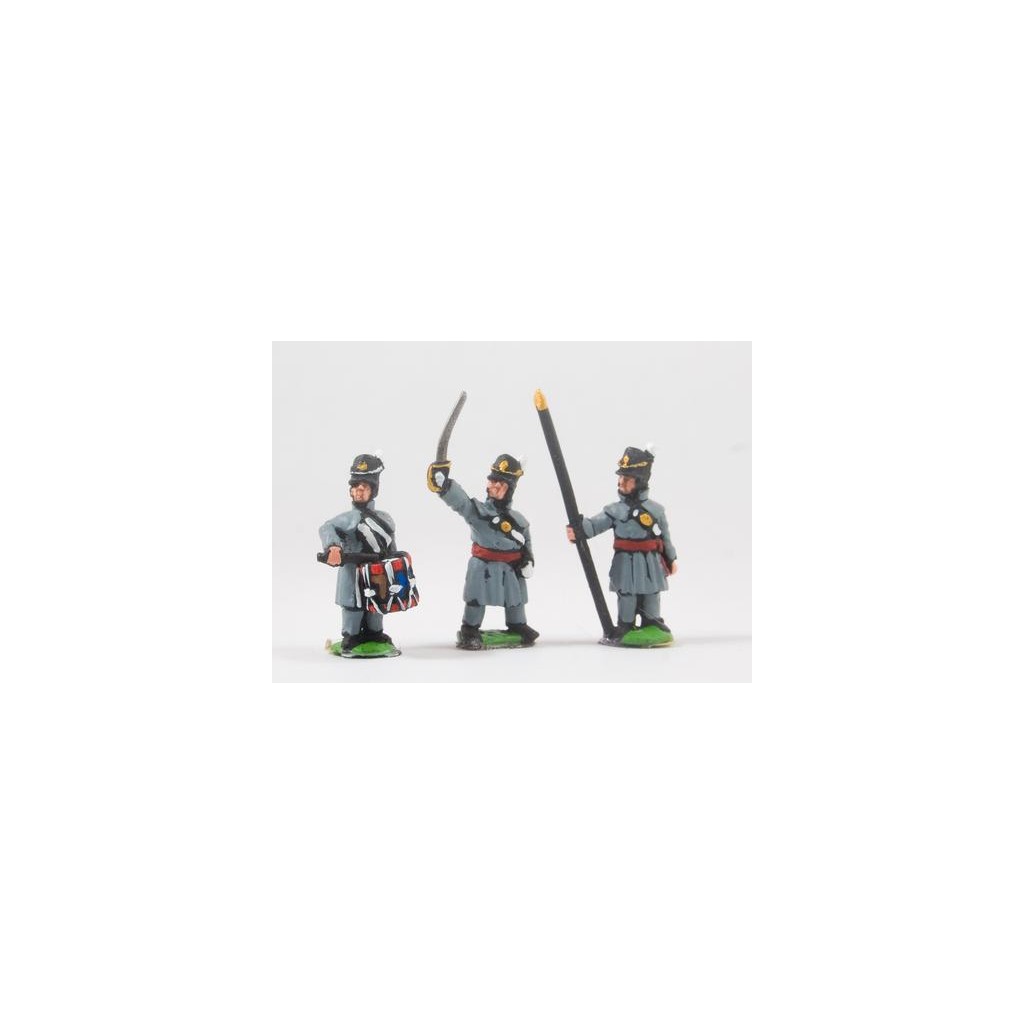 British 1814-15: Command: Officers, Standard Bearers & Drummers in Greatcoat