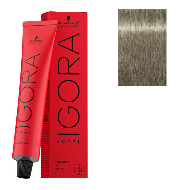 Coloration permanente Igora Royal 9-11 blond très clair cendré extra