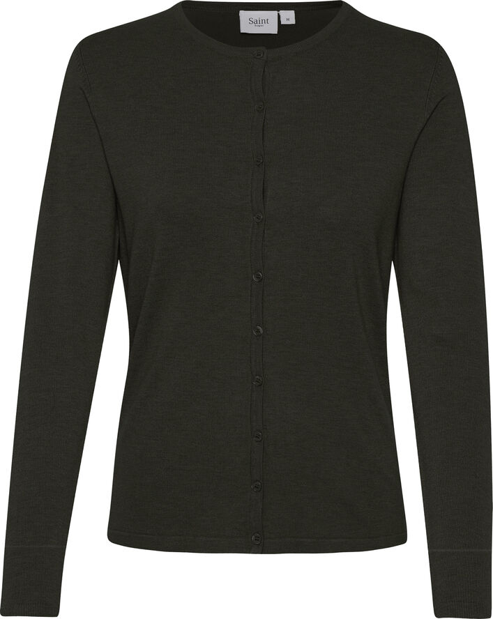 Saint Tropez A8661, MilaSZ R-neck Cardigan Army green melange