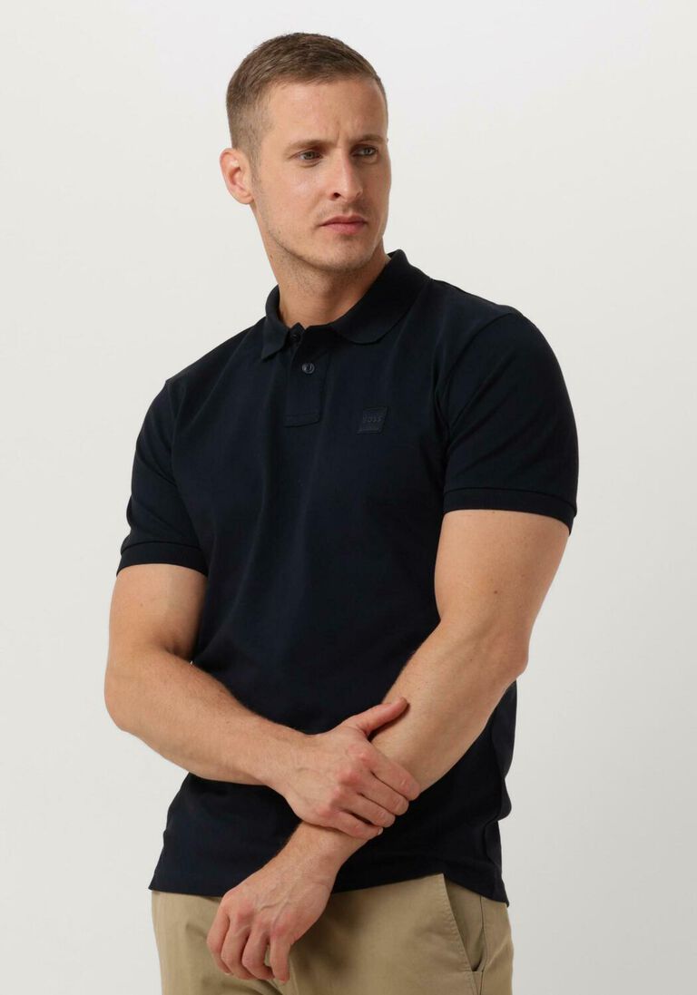 BOSS donkerblauwe boss polo passenger