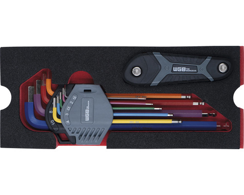 Werkplaatswagen Industrieel 712 x 943 x 466 mm 7 laden - incl. 6 gereedschapsmodules blauw 103-delige set