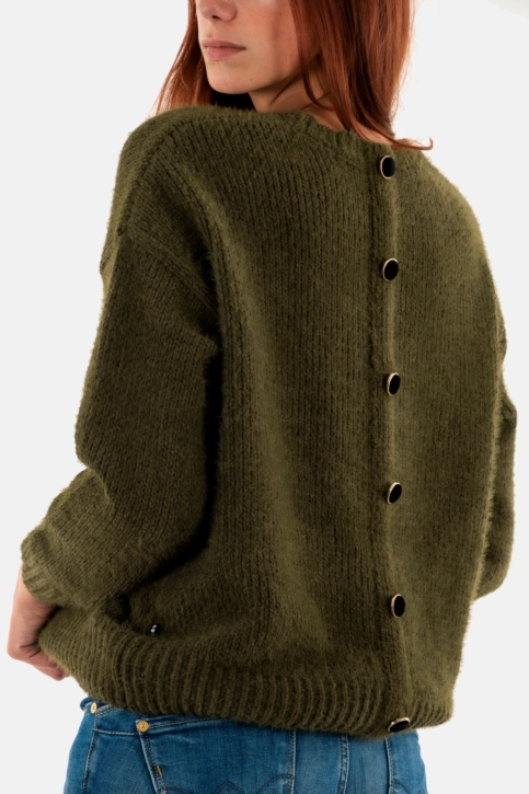 Pull hiver Le Temps Des Cerises daisy 9123 kaki