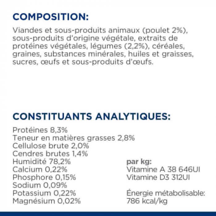 HILL'S Prescription Diet Metabolic en Mijotés au Poulet - Pâtée pour chat