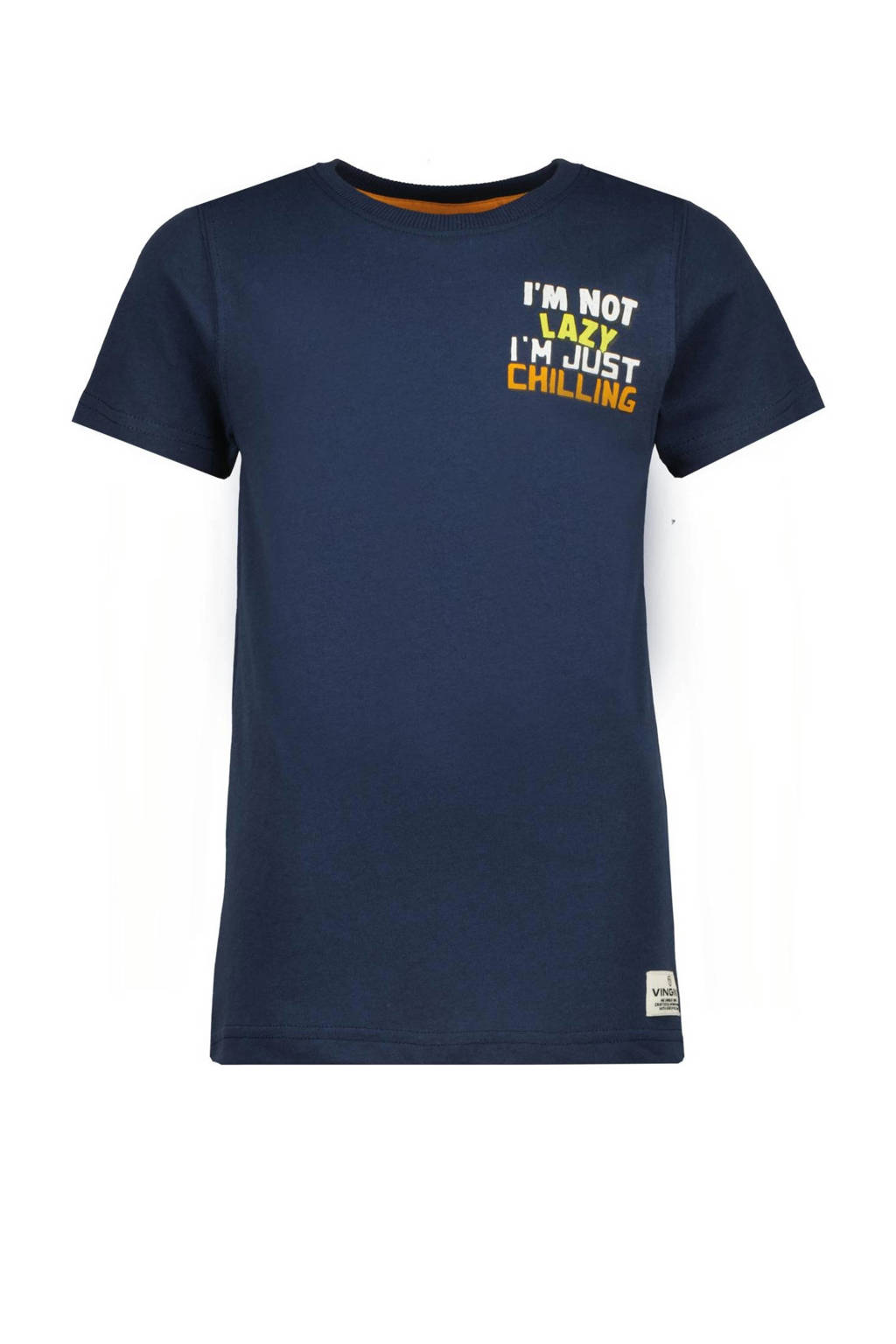 Vingino T-shirt HESK met backprint donkerblauw