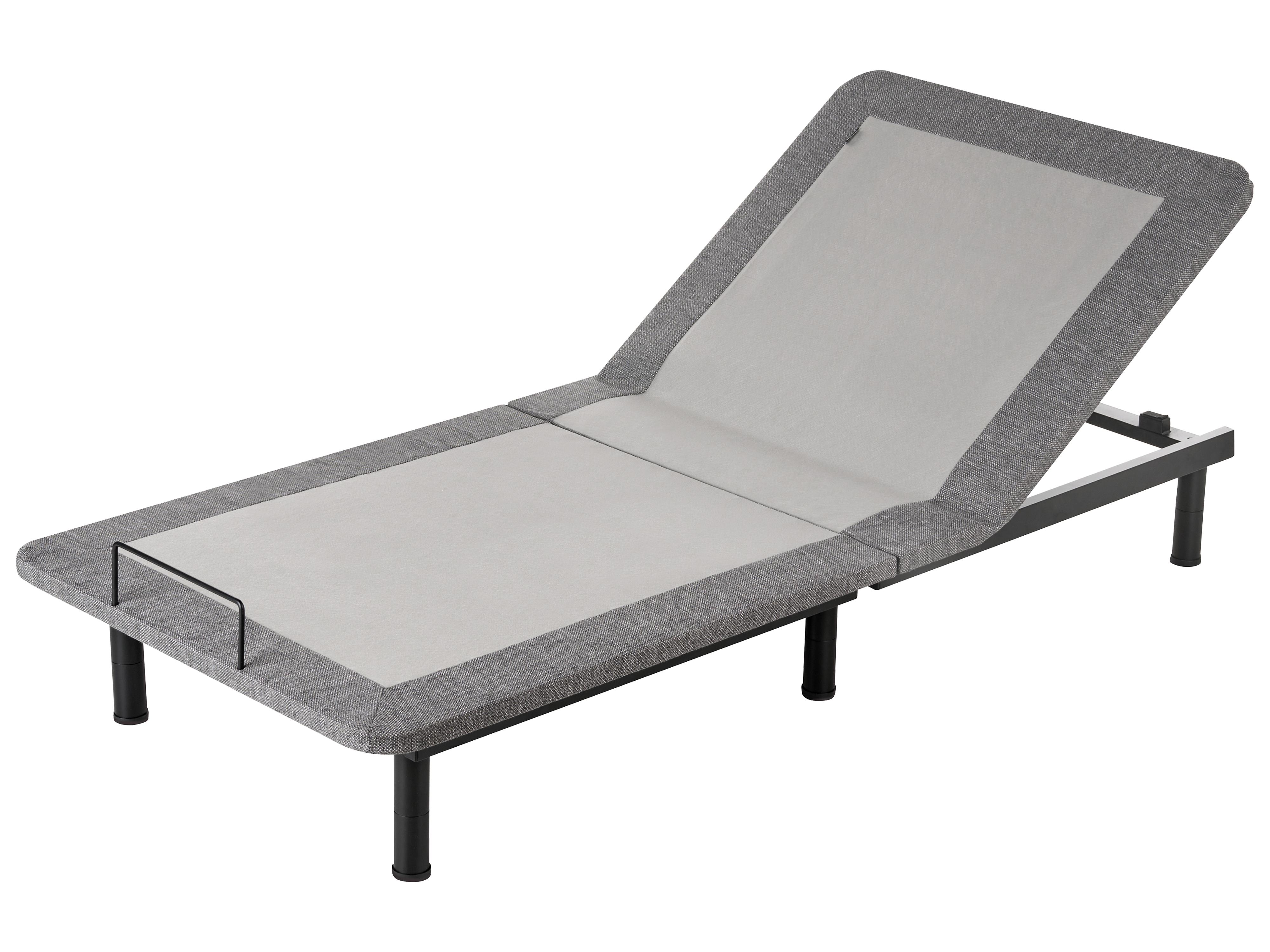 Elektrisch verstelbaar bedframe BRUNOY 90 x 200 cm Grijs