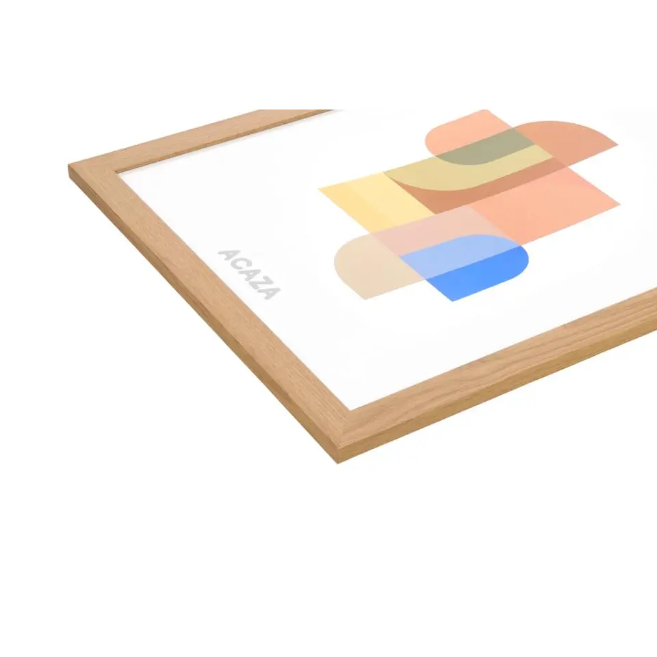 ACAZA Fotokader - Fotolijst in MDF van 40x60 cm - Warm Oak - Plexiglas
