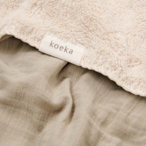 Koeka Faro Ledikantdeken - Teddy - Caffe