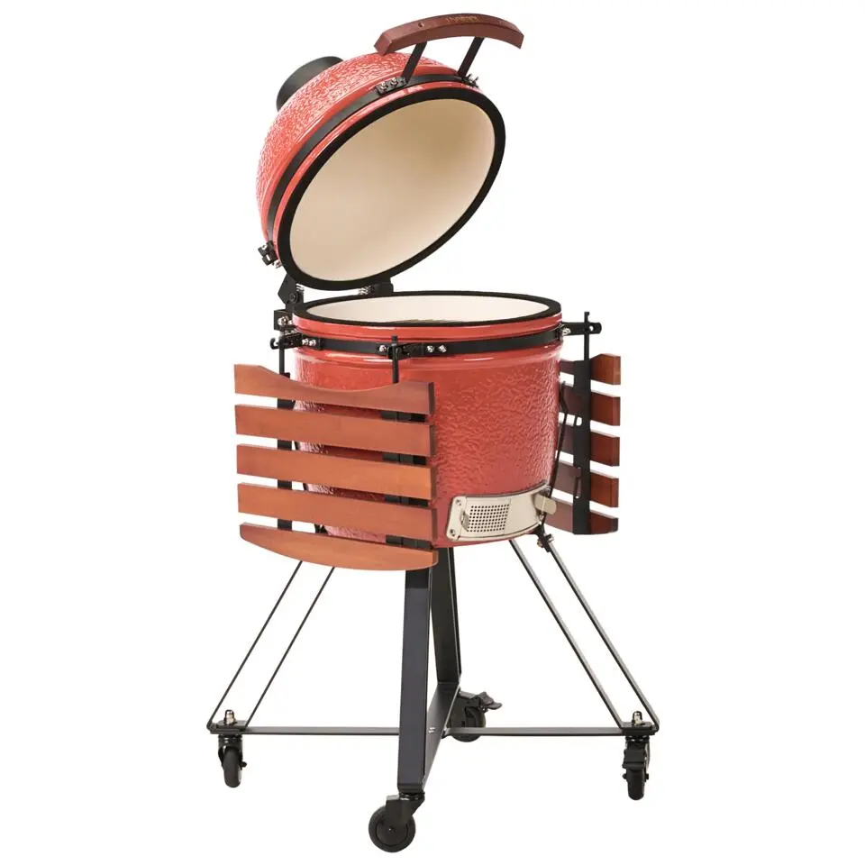 KAMADO - Houtskoolgrill - Rood - Keramiek