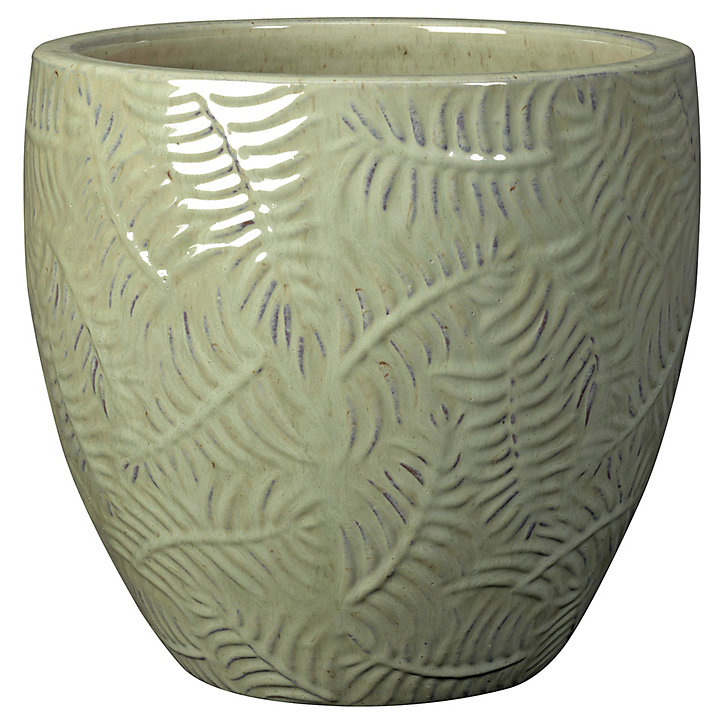 Pot Japandi en terre cuite émaillée artisanale diametre 23 CM Deroma
