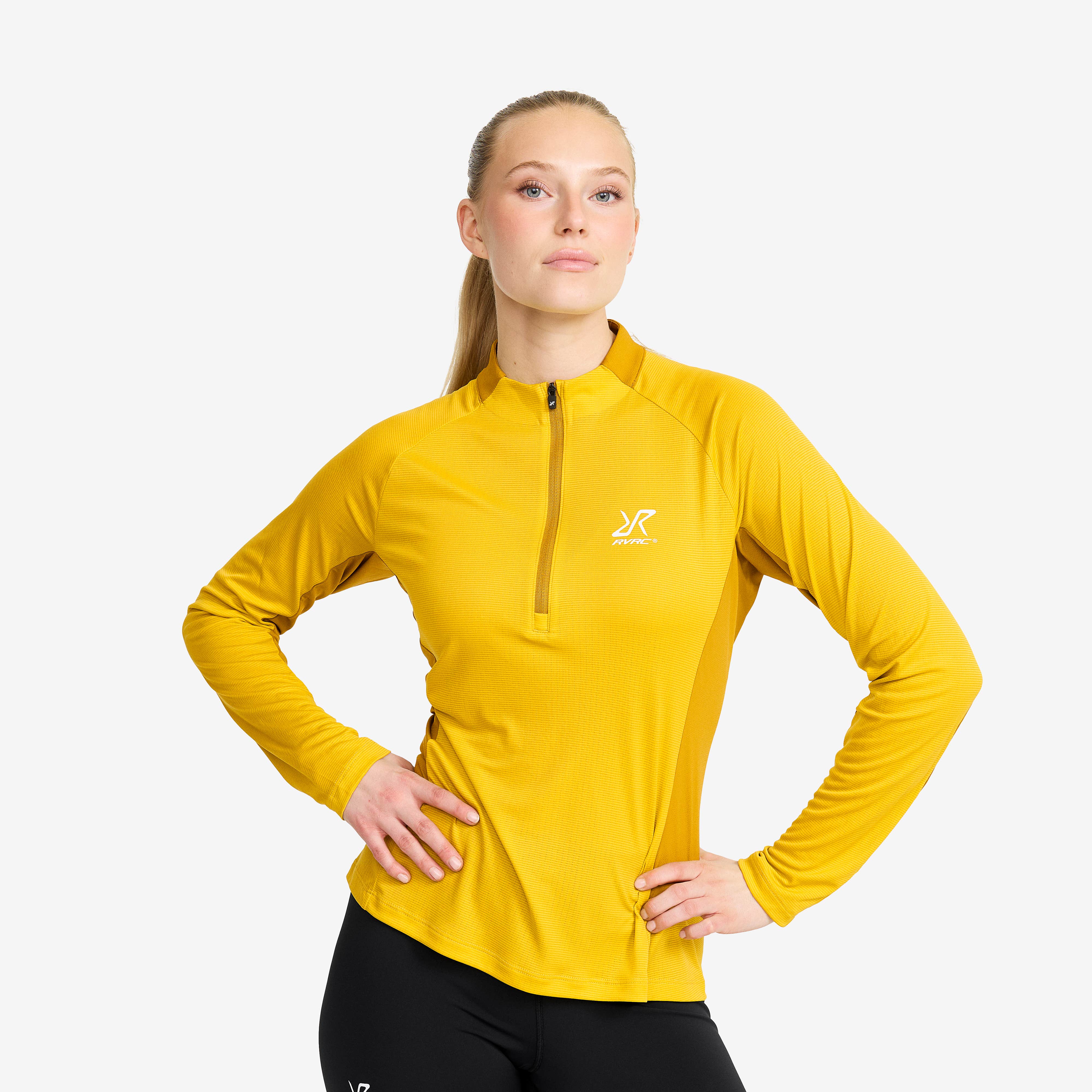 Force Light Half-zip Top Dame Mango Mint/Golden Palm