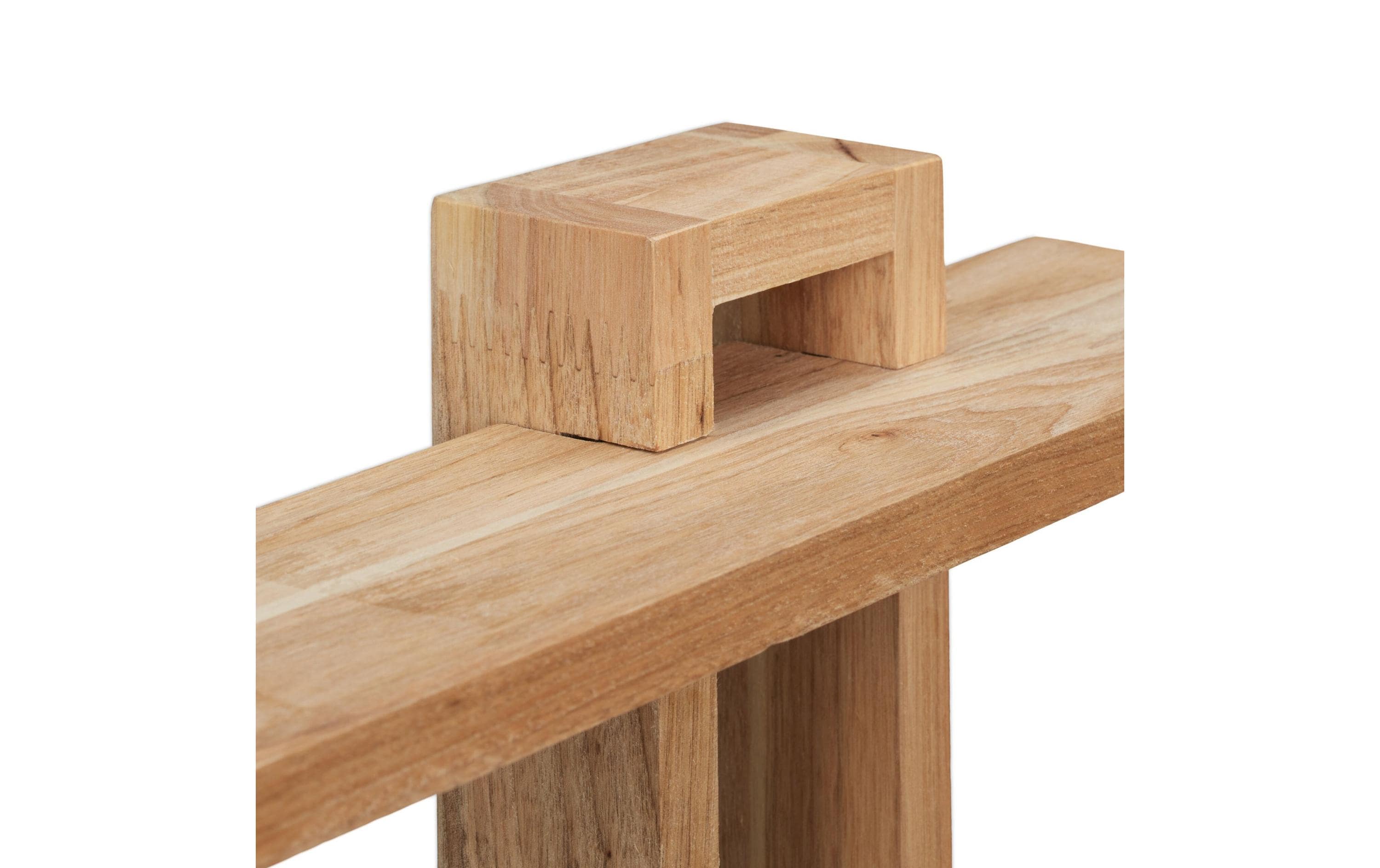 Wandregal mit 3 Ablagen 56 x 80 x 9 cm, NatureHolzregal