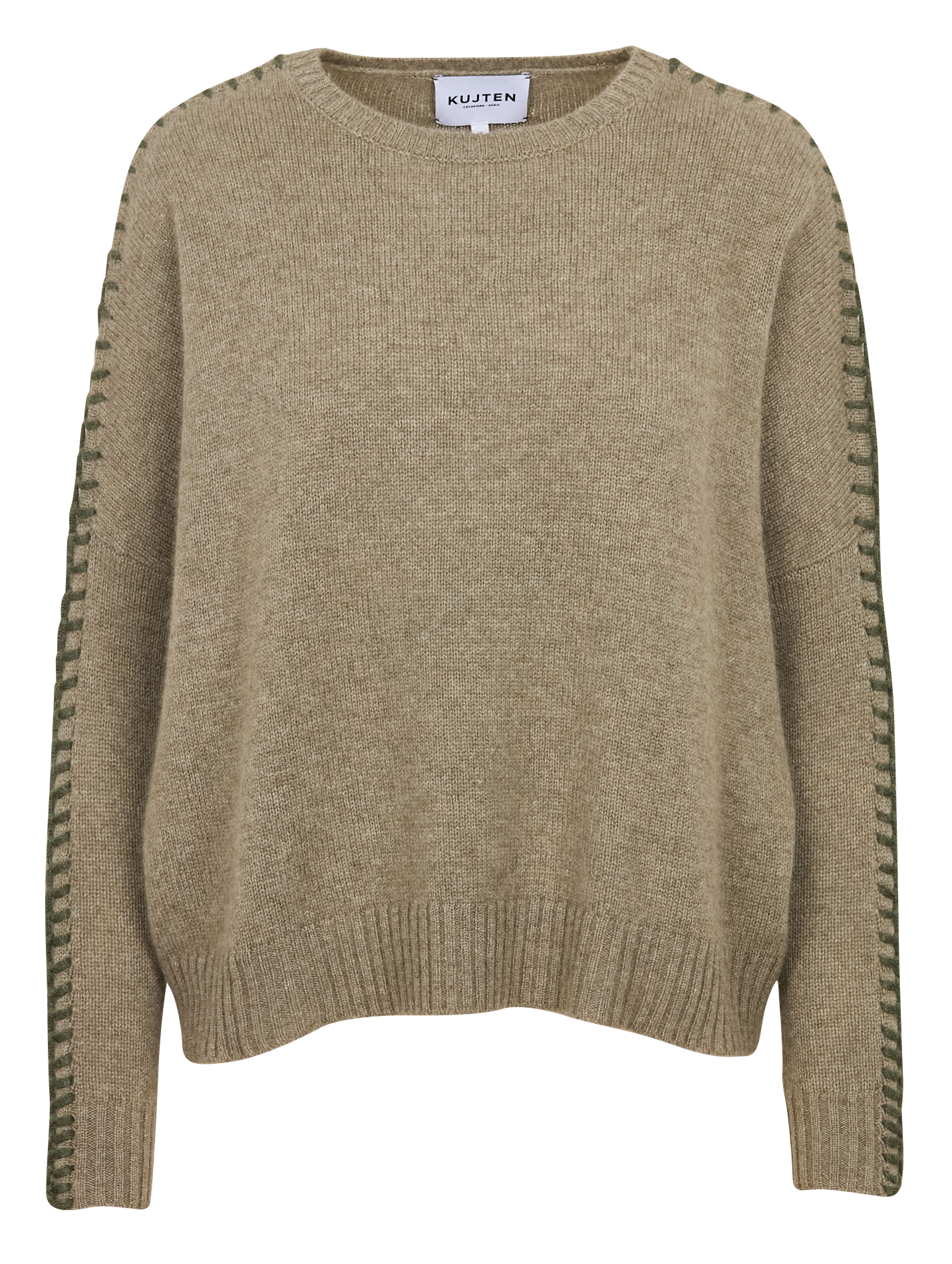 AMEA - Pull droit en cachemire | Vert