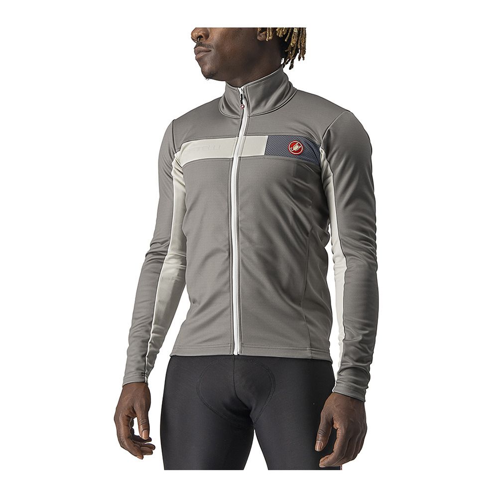 Castelli MORTIROLO 6S - Veste Homme nickel gray/chalk/black reflex