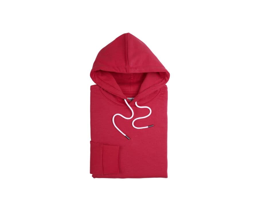 Sweat-shirt homme à capuche coton Rouge - HUDSEN II