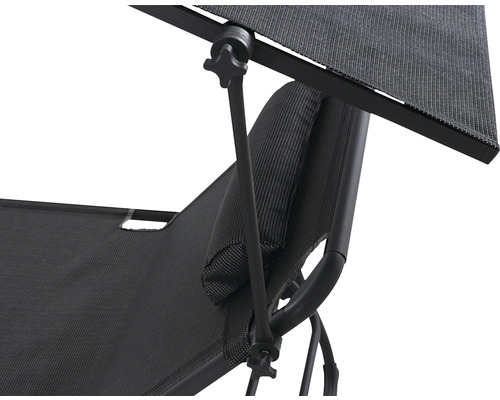 Siena Garden Comfort kampeerligstoel, antraciet