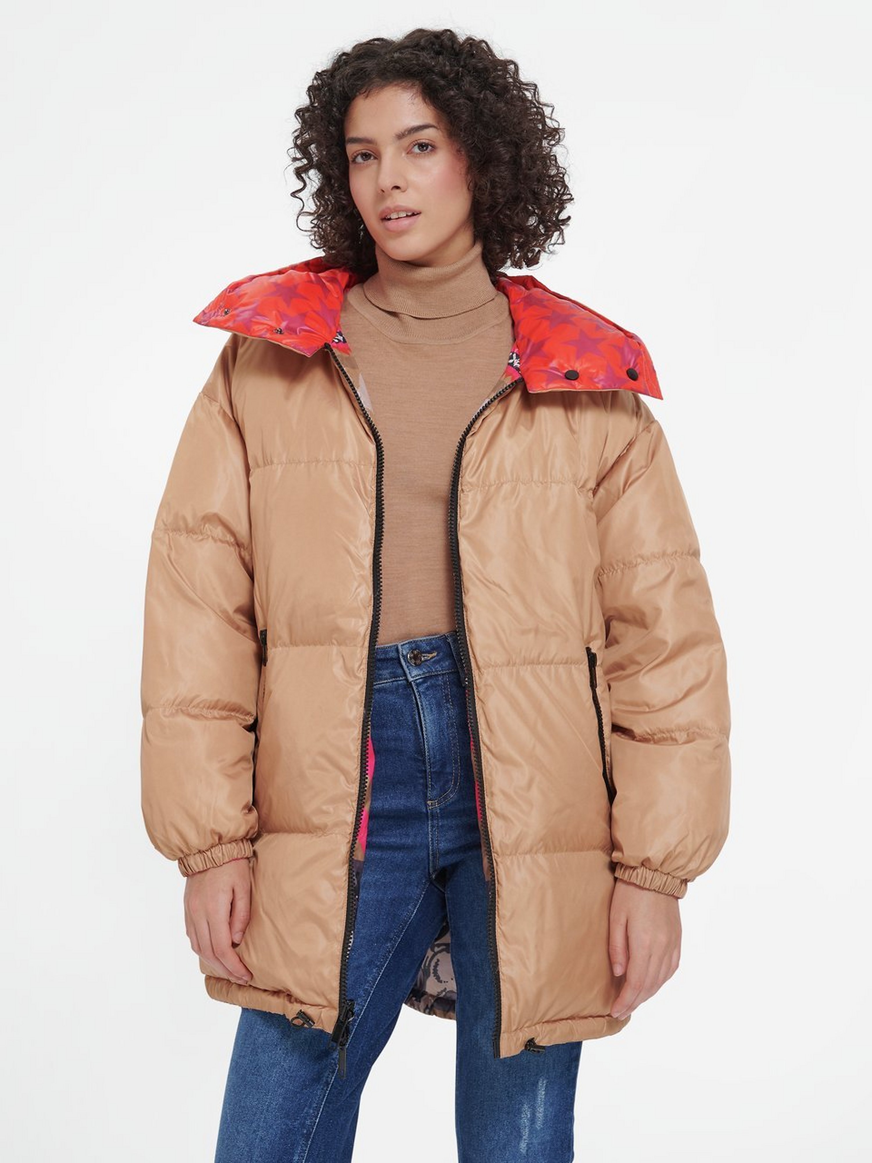 Steppjacke mit Stehkragen