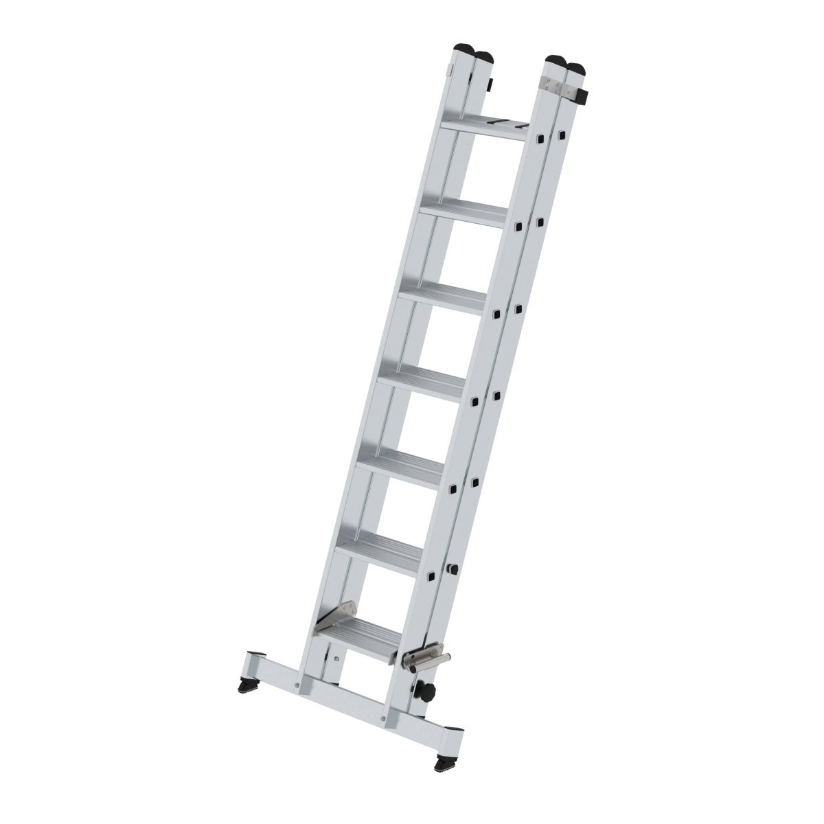 MUNK-trapladder met nivelleringsrail, 2-delig, 2x7 treden