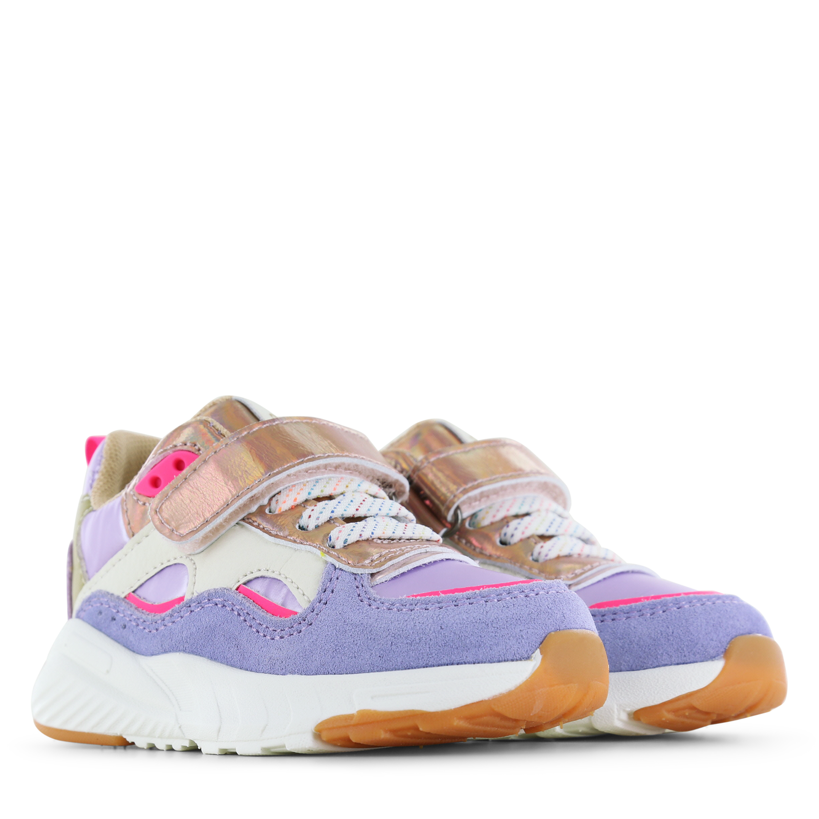 Go Banana’s lila sneaker Metallic, Microfiber leer, Suède | Meisjes schoene