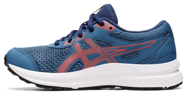 Chaussures Running Asics Contend 8 GS Bleu Orange Enfant