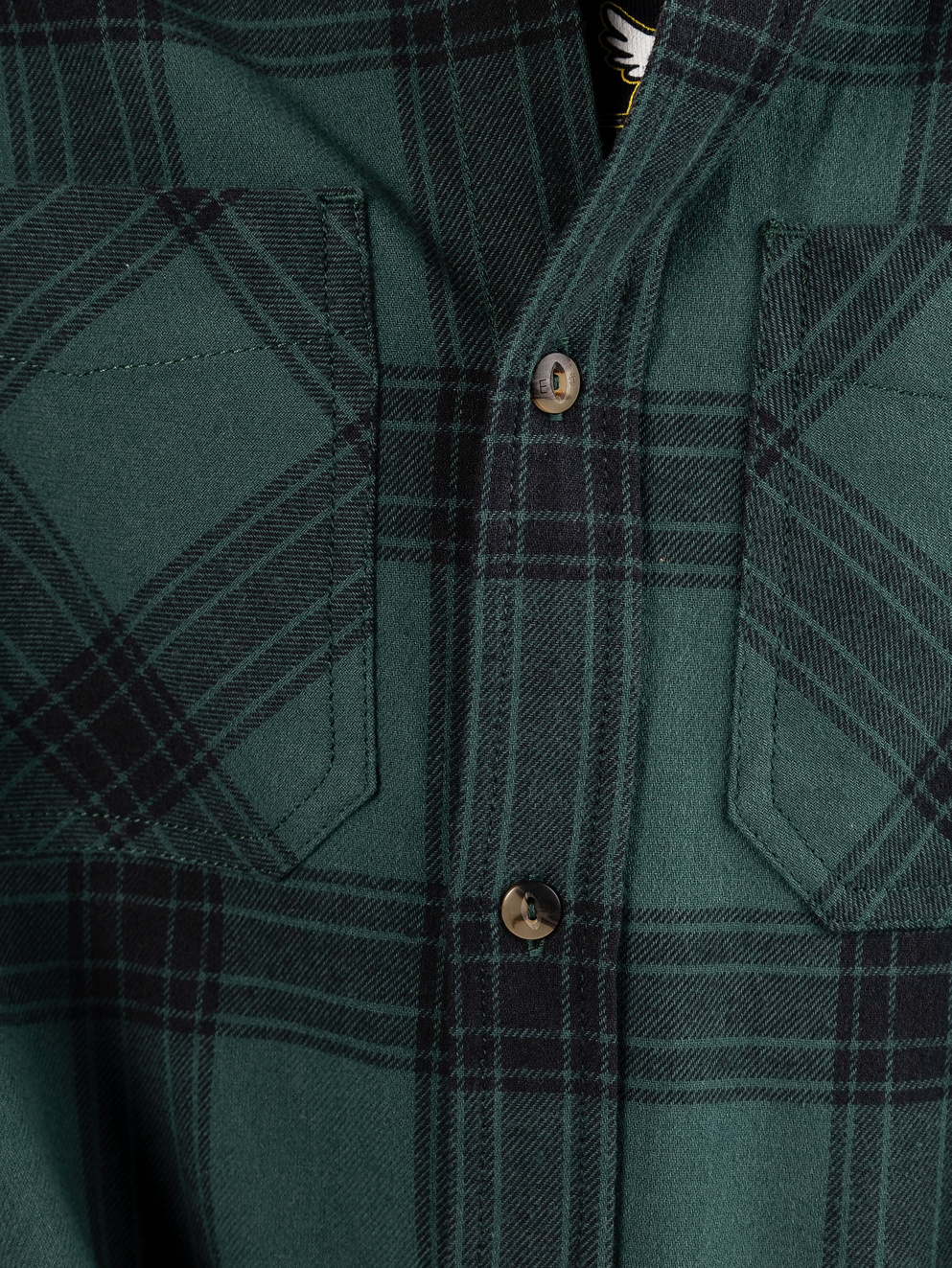 Element Compass Kids Shirt trekking green plaid