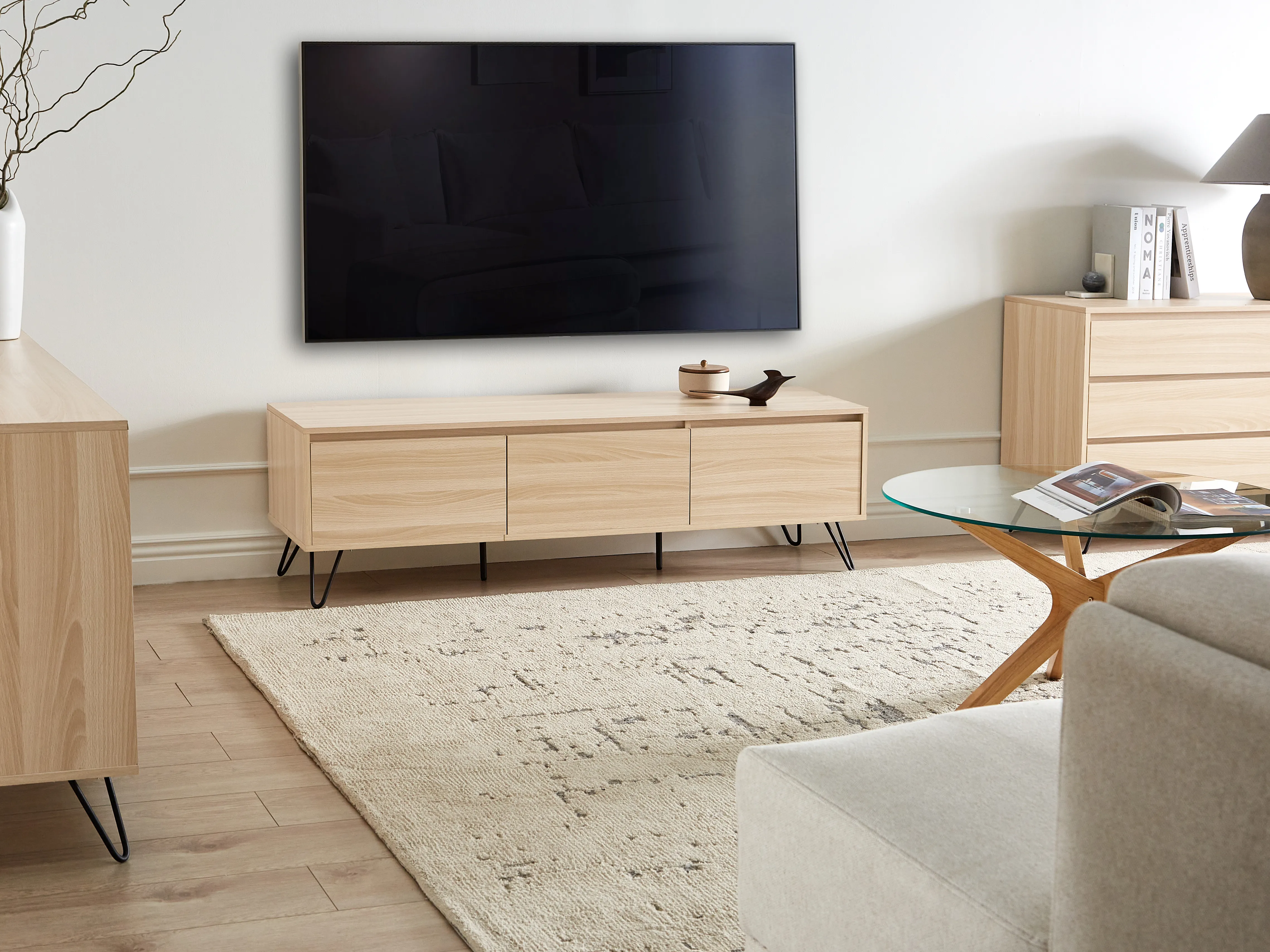 TV-meubel CARDIGAN Lichtbruin