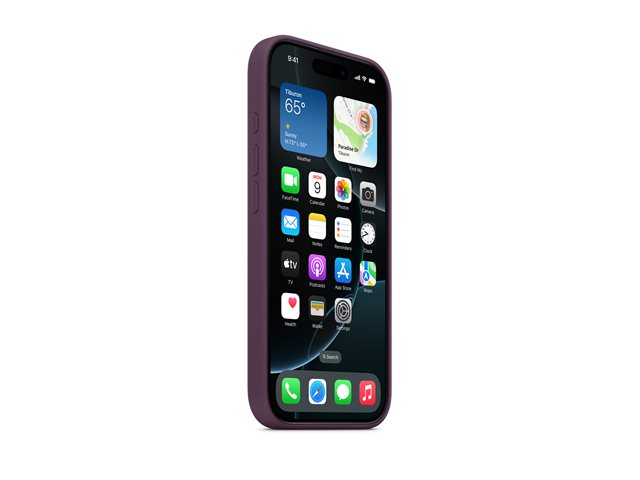 iPhone 16 Pro Max MagSafe Silikon Case Hülle (MA7U4ZM/A) - Pflaume