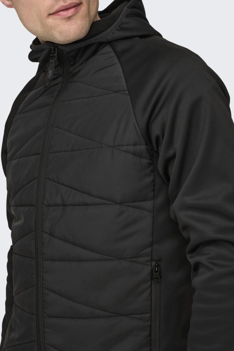 Only & Sons zwarte heren jas