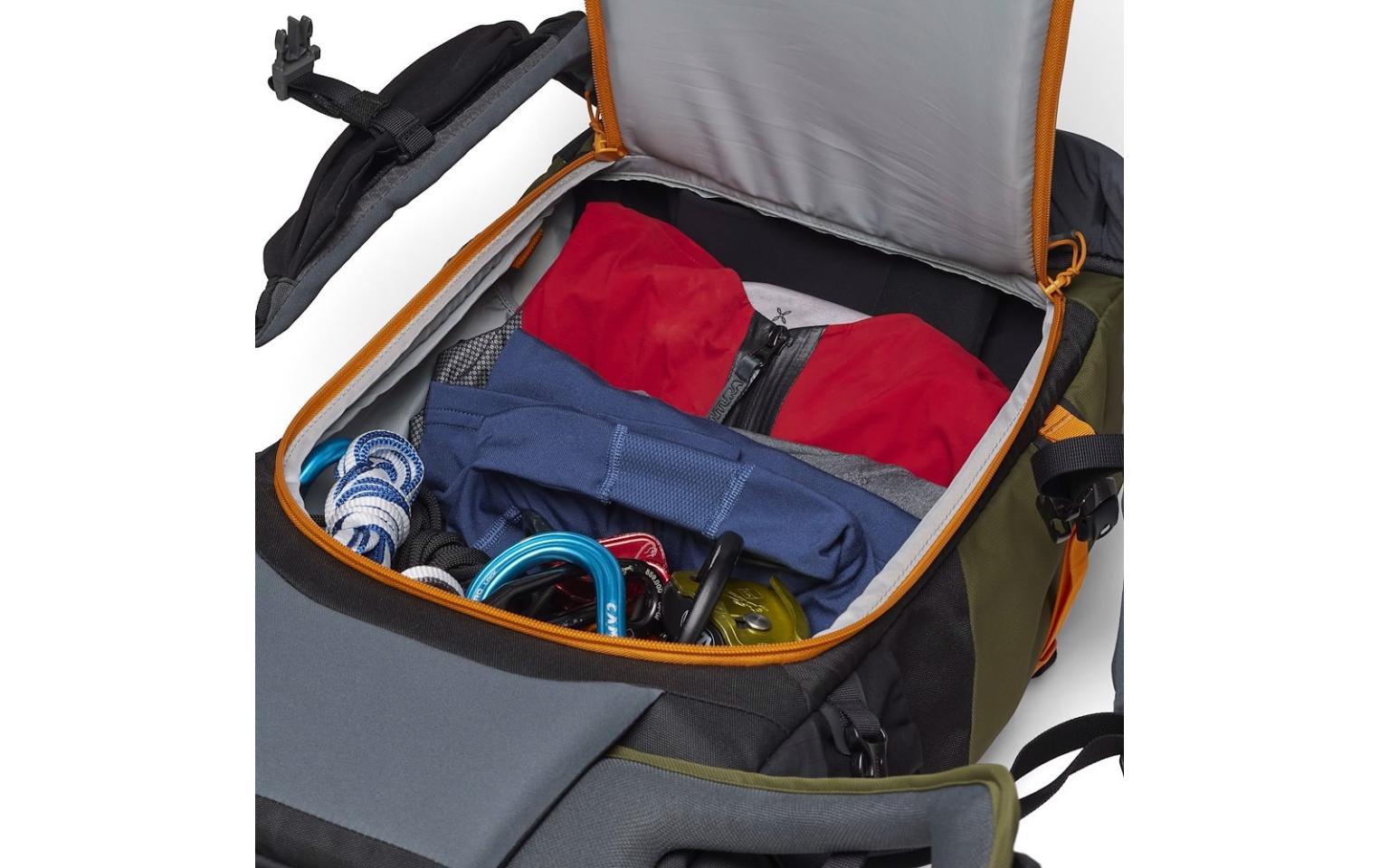 Fotorucksack PhotoSport X BP 35L AW (GRL)<br>Leistungsstarker Kamerarucksack für anspruchsvolle Foto- und Videoeinsätze im Freien