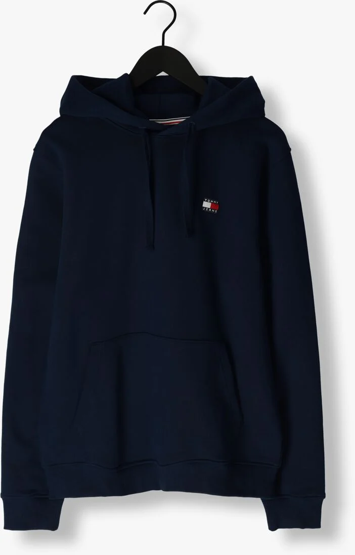 TOMMY JEANS donkerblauwe tommy jeans trui tjm reg badge hoodie ext