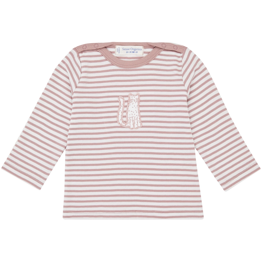 Sense Organics Langarmshirt, rose stripes
