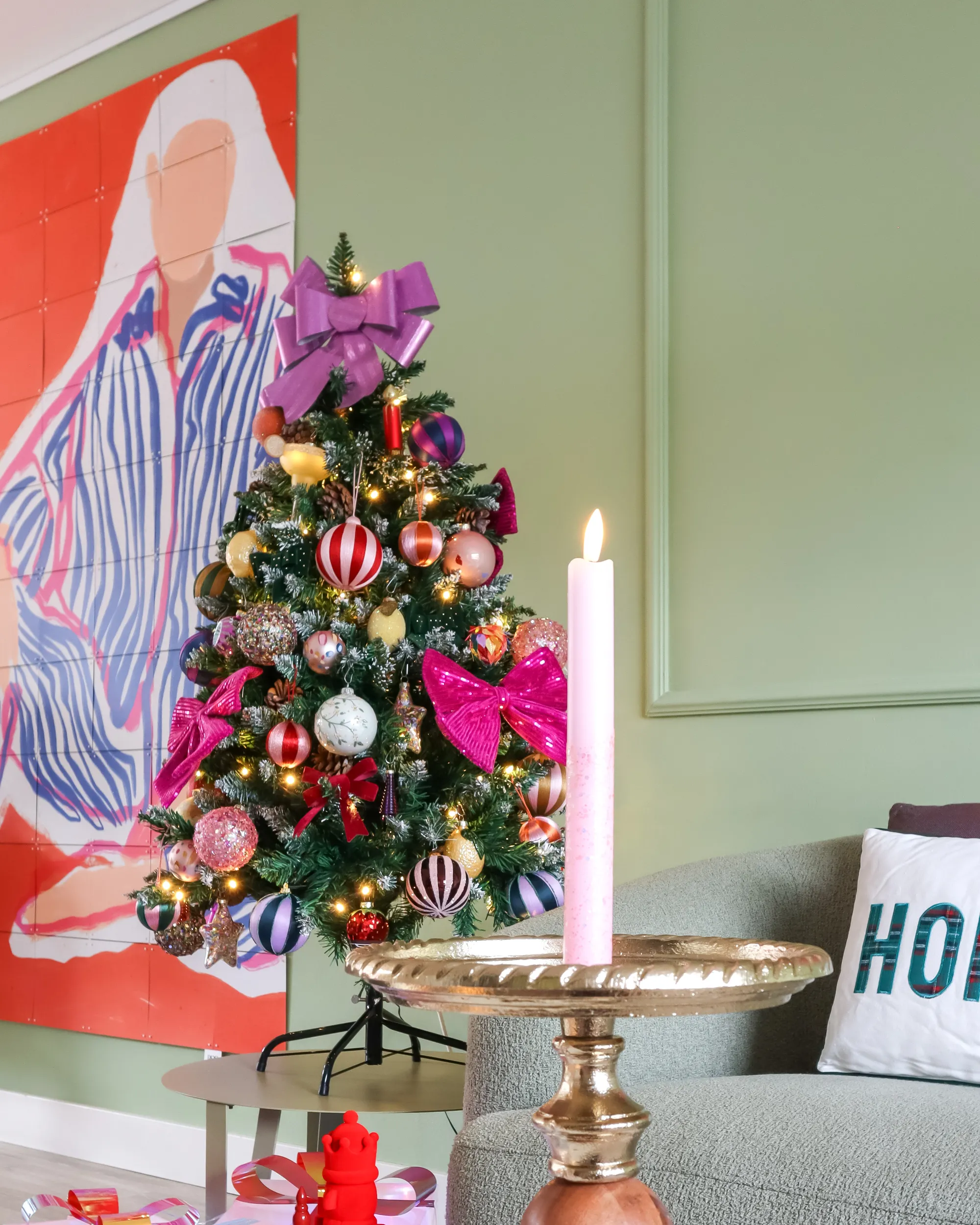 Kunstkerstboom LED PALOMAR 120 cm Donkergroen