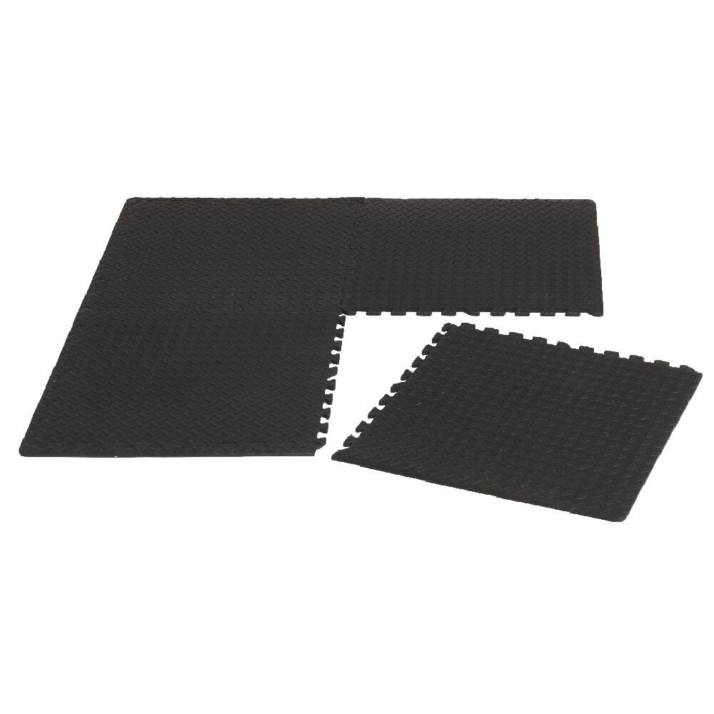 Lot de 4 dalles de protection pour spa mousse noir