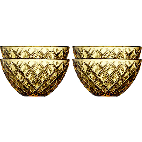 Lyngby Glas Sorrento skål 12cm - gul