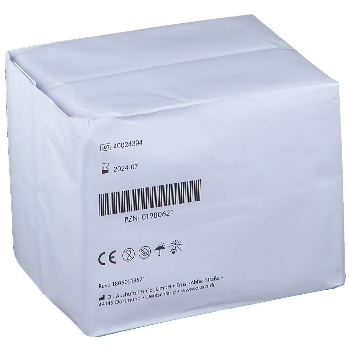 DracoFix Mullkompressen unsteril 8fach 10x10cm