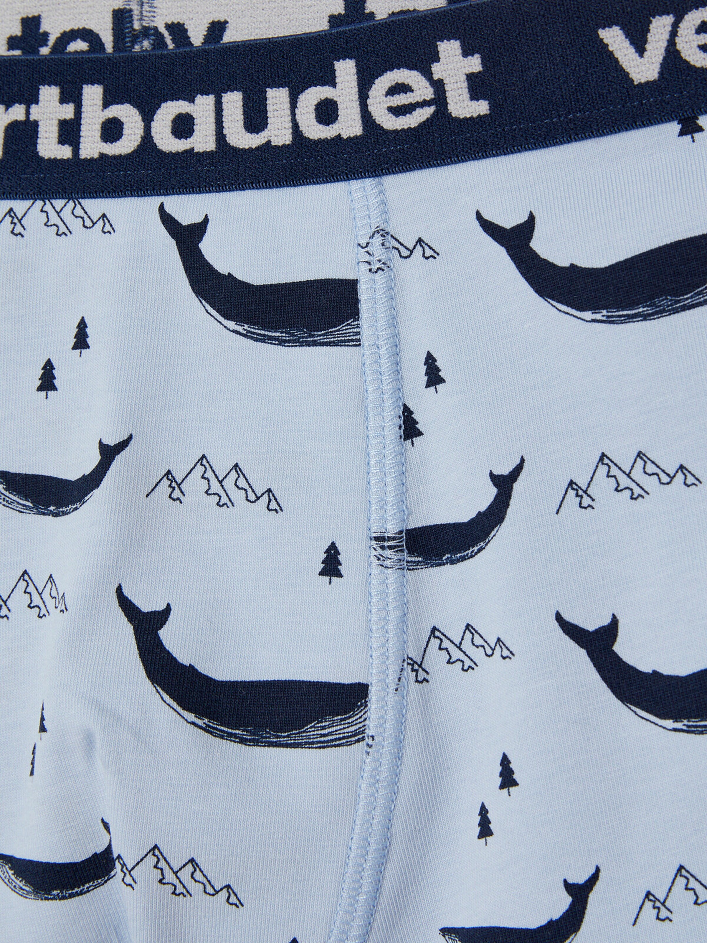Vertbaudet 5er-Pack Jungen Boxershorts, Wale pack blau