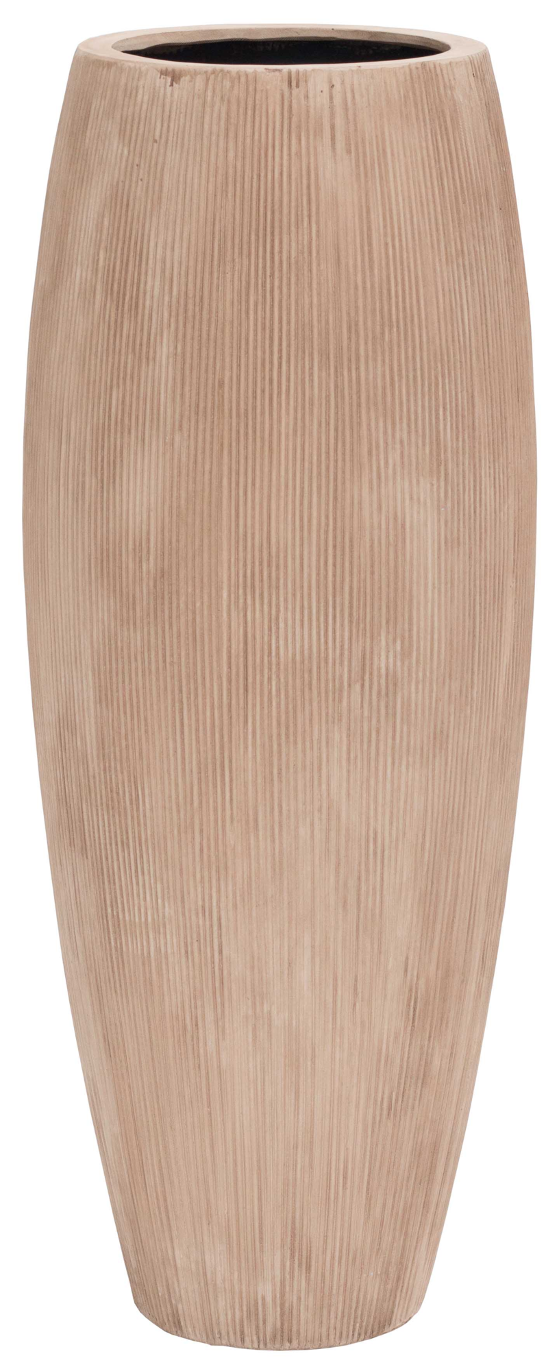 Plantenpot Surabaya Big stripe beige Ø37 x H100 cm