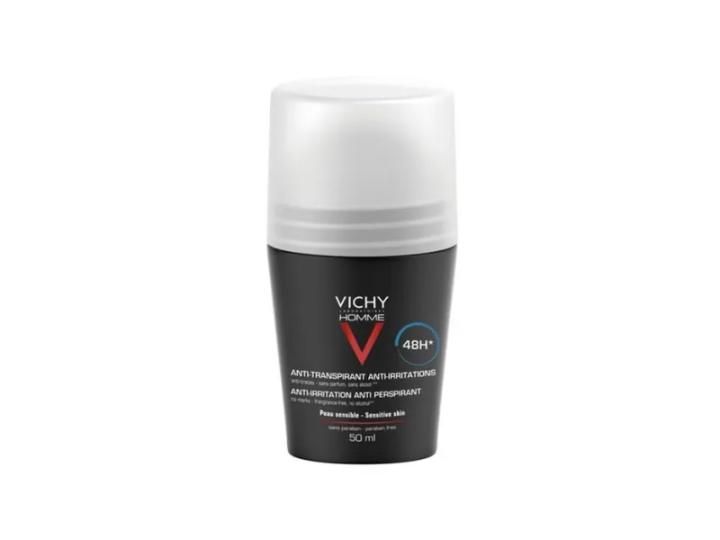 Vichy 3337871320379, Mænd, Antiperspirant, 50 ml, 48 t, Sensitiv hud, Lindrende