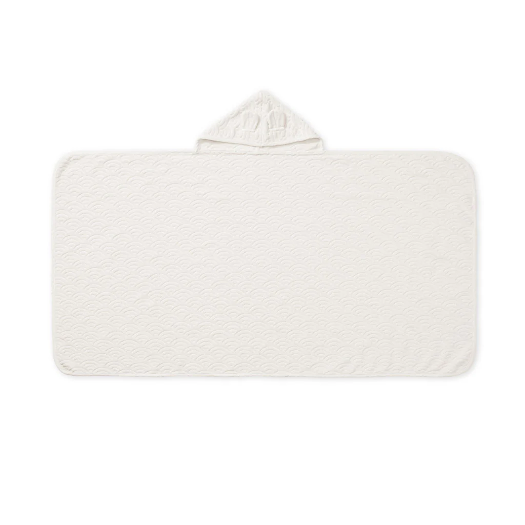 Håndklæde med hætte og ører, Junior - GOTS Off-White