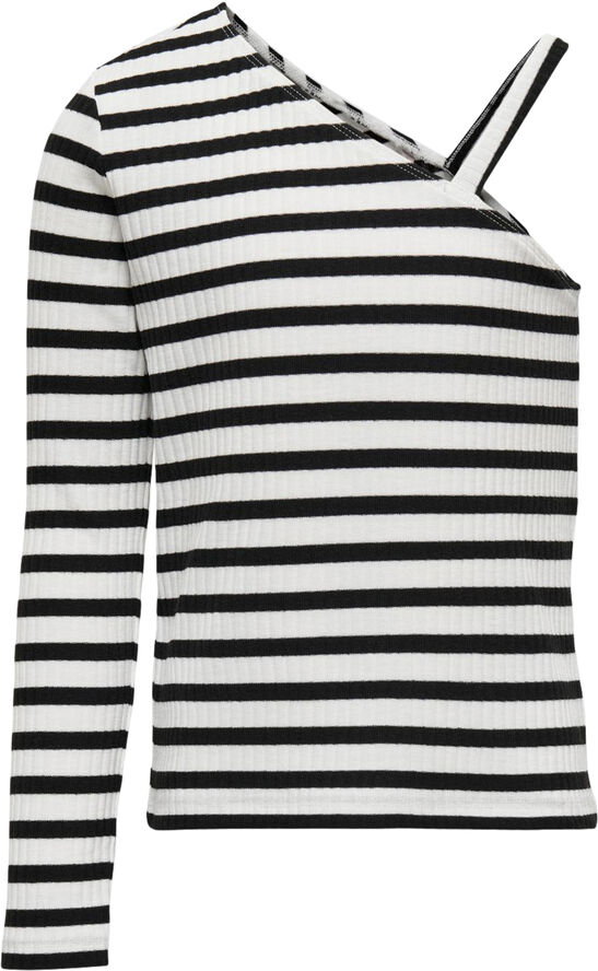 ONLY KOGNELLA L/S ONE SHOULDER TOP JRS Blå