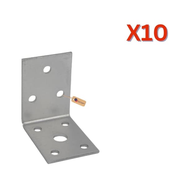 Vinkelbeslag 50x50x35x2.5 mm, 10 stk