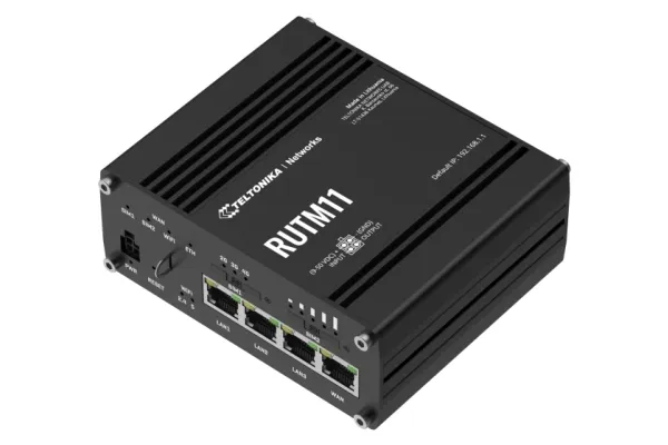 Teltonika RUTM11 - Trådløs router - WWAN 4-port switch - 1GbE, PPP - Wi-Fi 5 - Dual Band - 3G, 4G - DIN monterbar på skinne, væg-monterbar, overflademonterbar