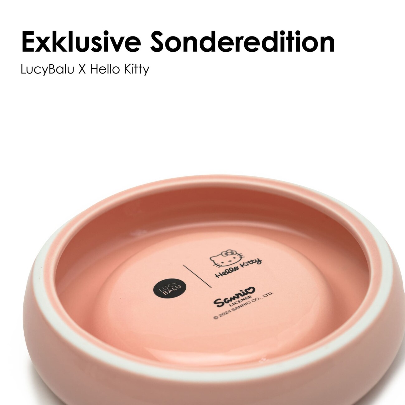 LucyBalu DROP Katzennapf - Hello Kitty Edition schwarz