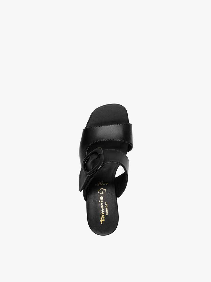 Leren Slipper - zwart