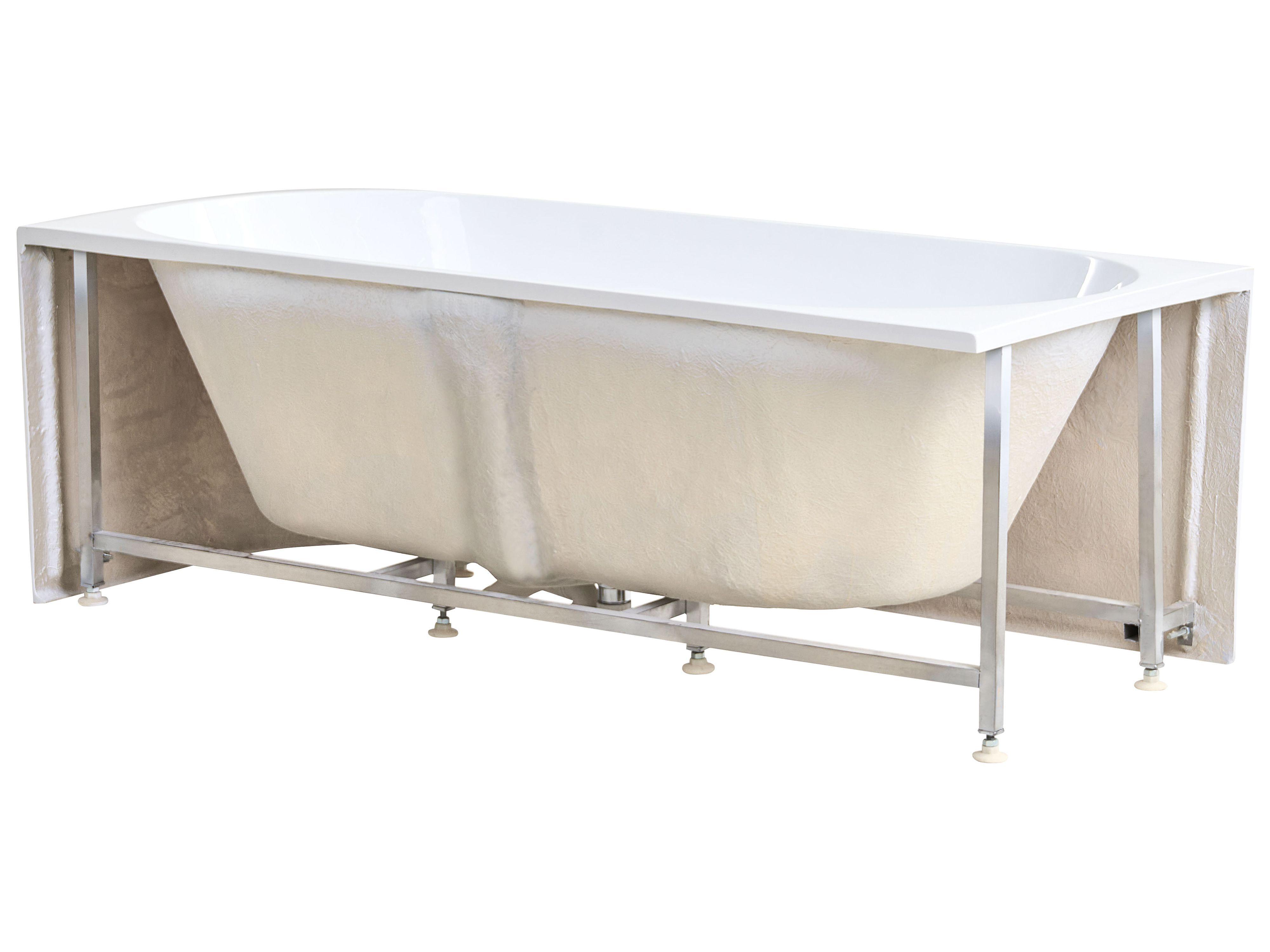 Hoekbad PORTINHO rechtszijdig 170 x 80 cm Wit