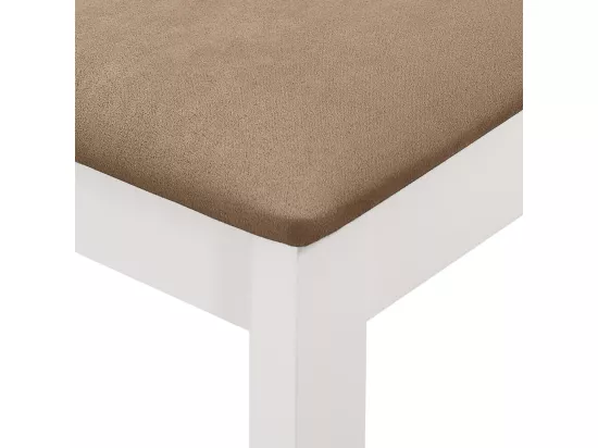 Mobilier de salle à manger 5 pcs MDF Blanc
