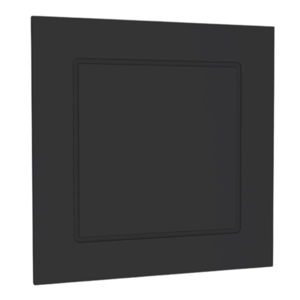 SKUFFEFRONT RIVA FOR SERVANTSKAP AGNES 50CM RAMME SVART MATT